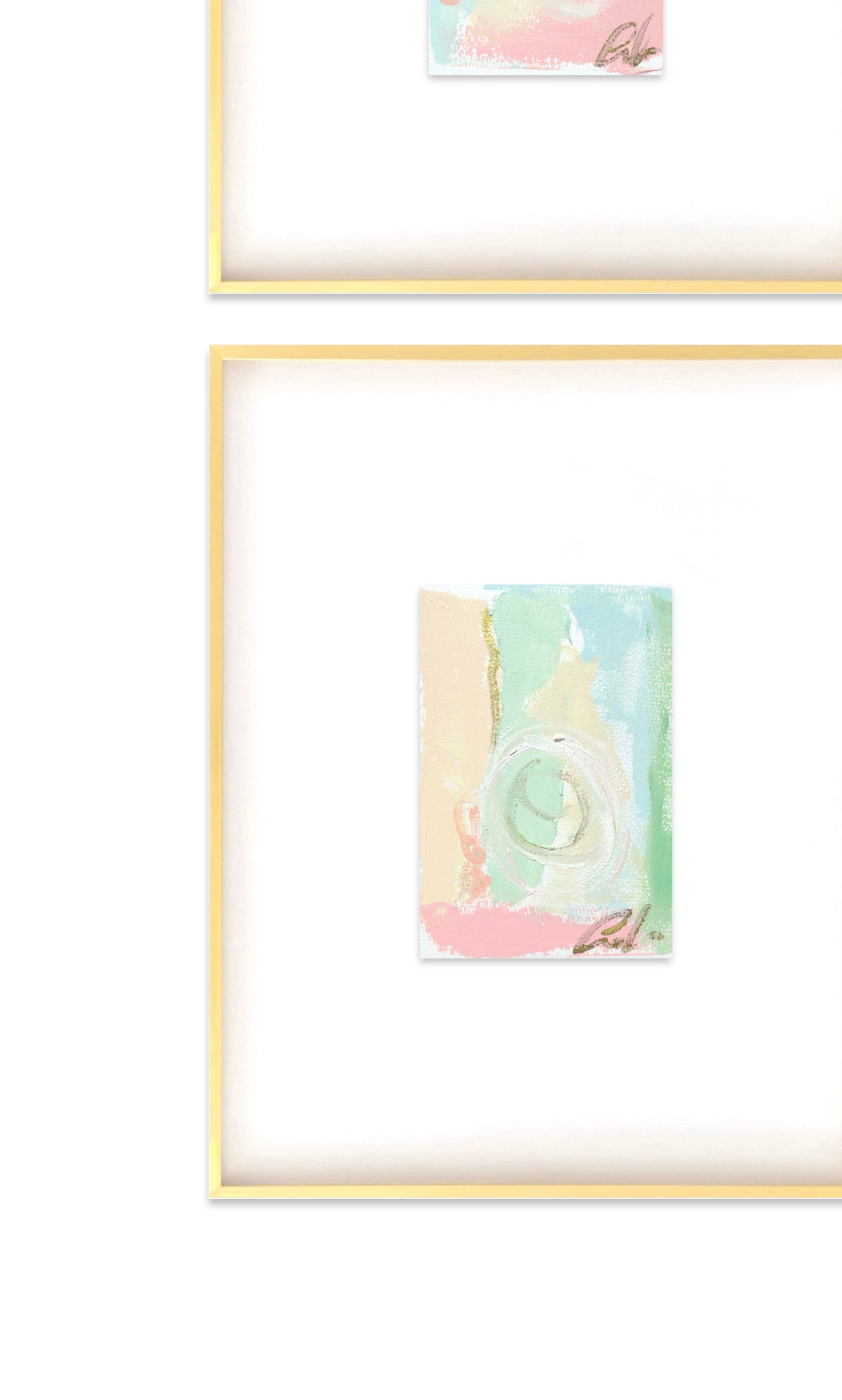 Original Abstract Oil Paintings on Paper, 5x7