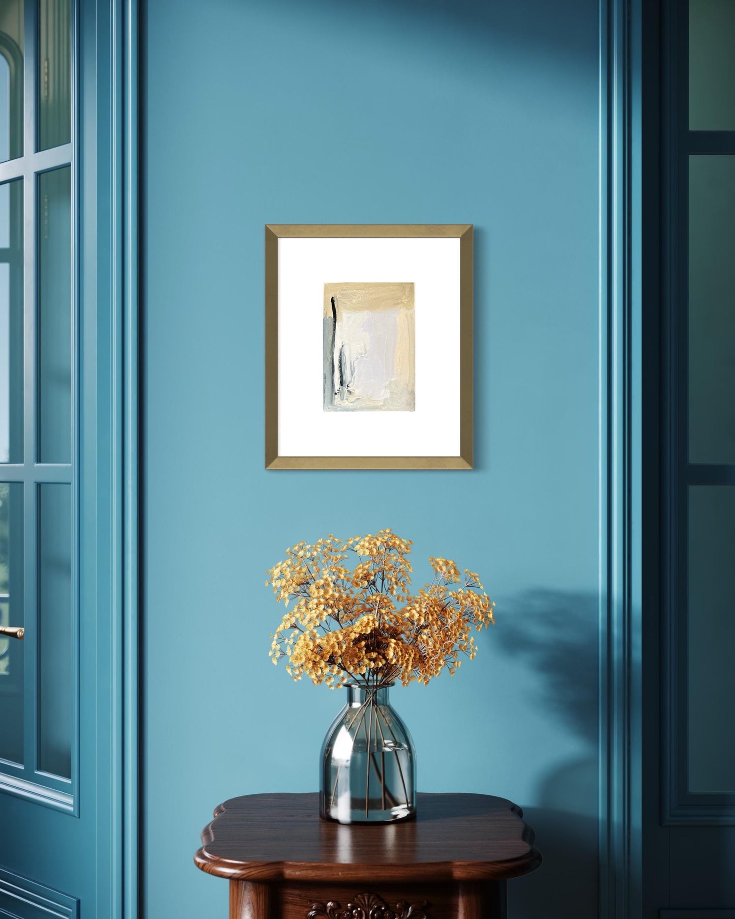 Original Abstract Fine Art Print, Black & White Monochrome Print (5x7)