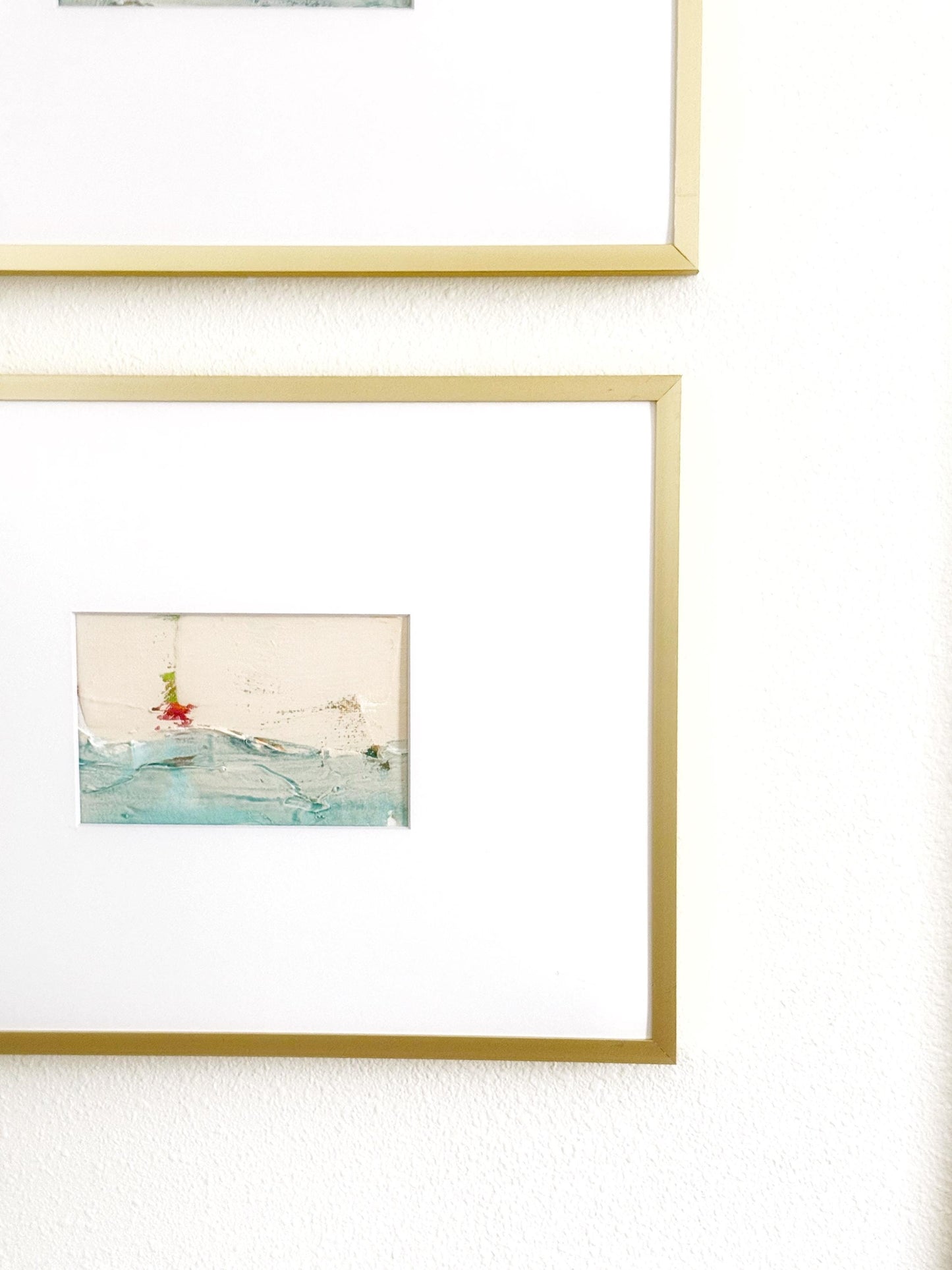 Original Abstract Mixed Media Landscape Paintings, Set of 2, Abstract Wall Art, 4”x6”, Neutral Artwork, Artwork for Interior Design