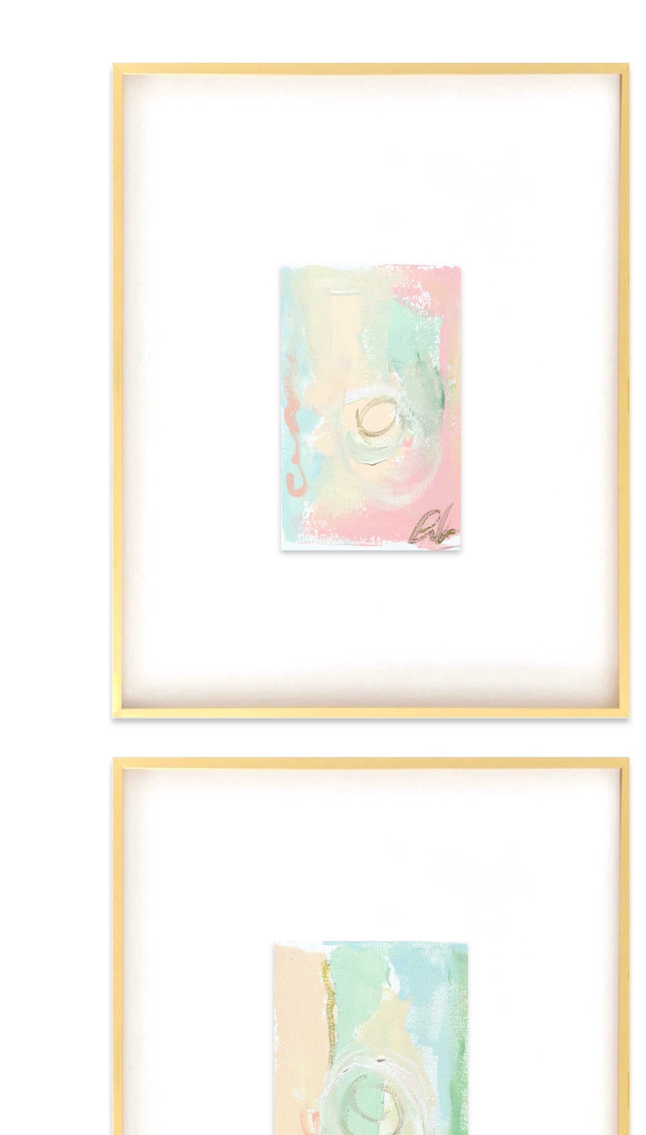 Original Abstract Oil Paintings on Paper, 5x7