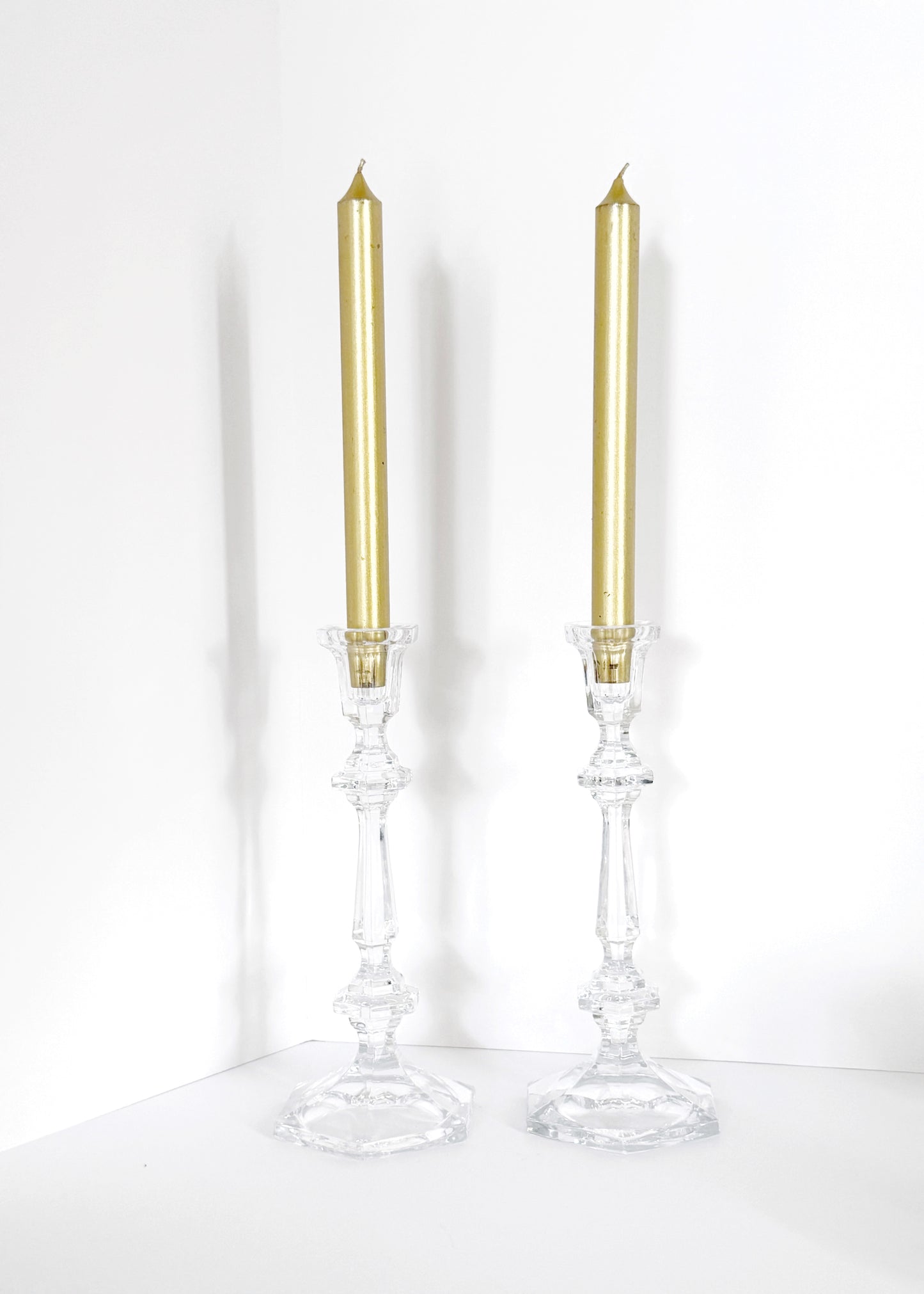 Pair of Crystal Candlesticks