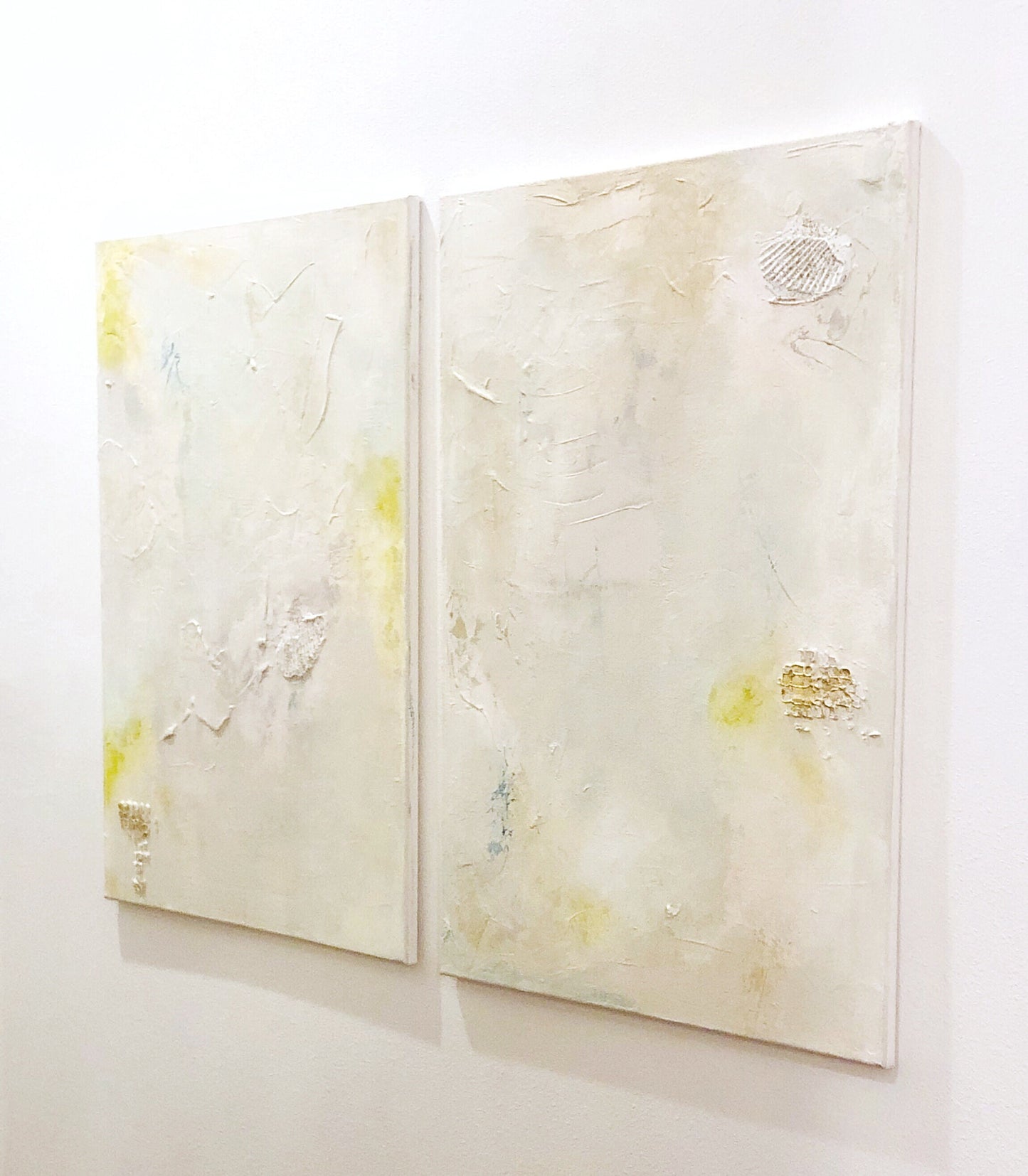 Custom Large Canvas Artwork, Mixed Media Painting, Original Painting, Custom Color Options, Set of 2 (24" x 36") Interior Designer Art