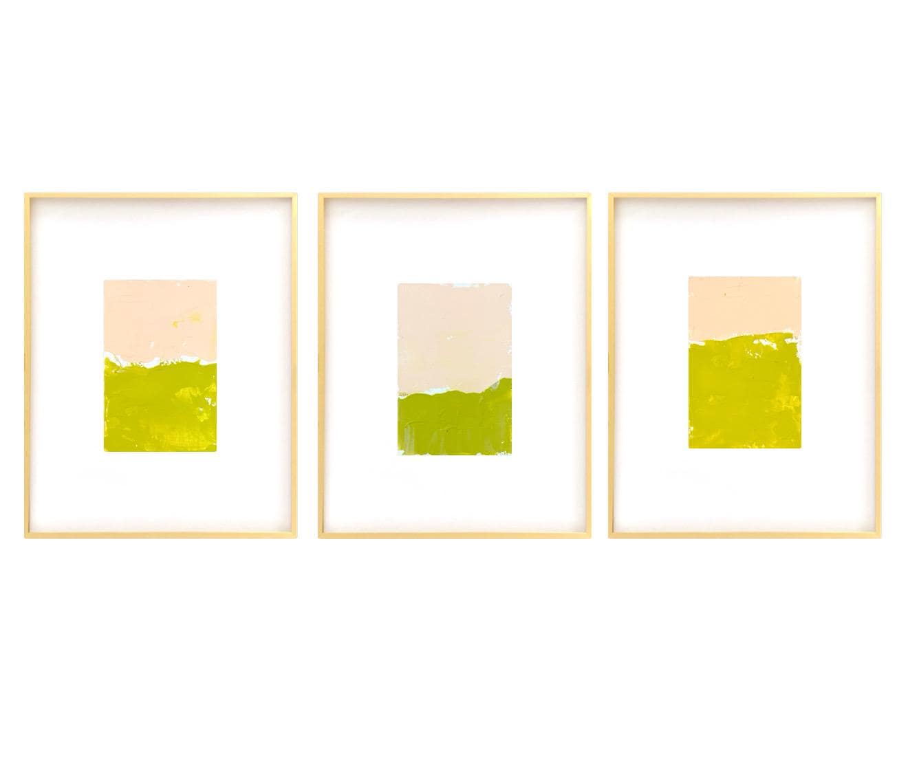 Original Abstract Mixed Media Painting, Set of 3, Abstract Wall Art, 5”x5” (Mat size 11”x14”), Neutral Artwork, Artwork for Interior Design