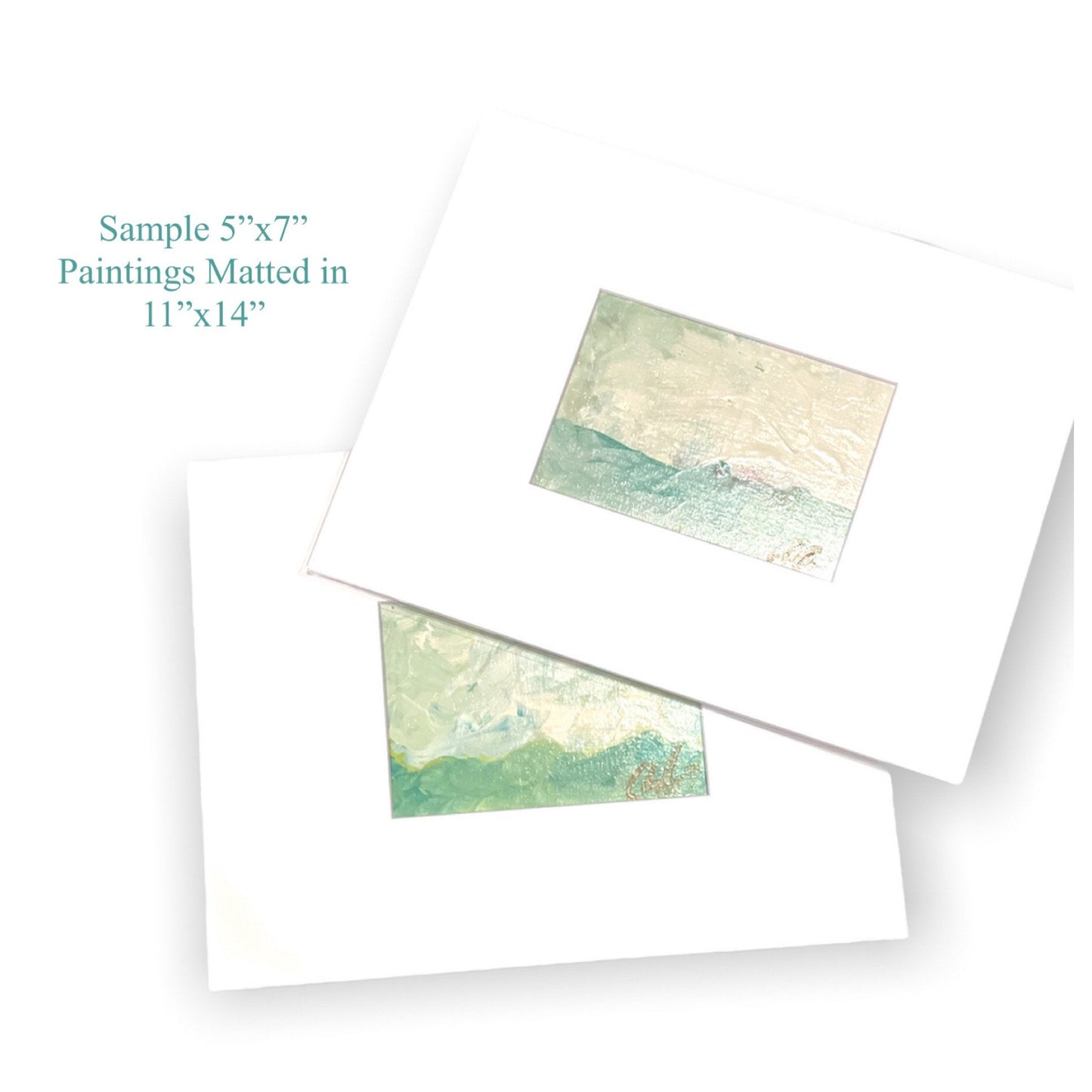 Original Abstract Mixed Media Painting, Set of 3, Abstract Wall Art, 5”x5” (Mat size 11”x14”), Neutral Artwork, Artwork for Interior Design