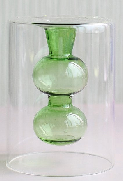 Handblown Glass Gourd Vase