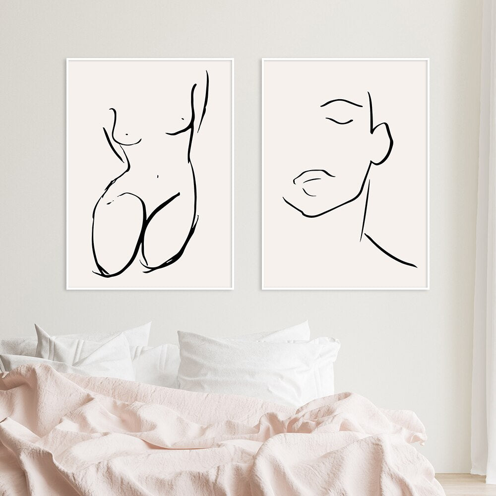 Abstract Canvas Art Painting French Henri Matisse Nude Women Body Line Posters Prints Wall Picture For Living Room Home Decor