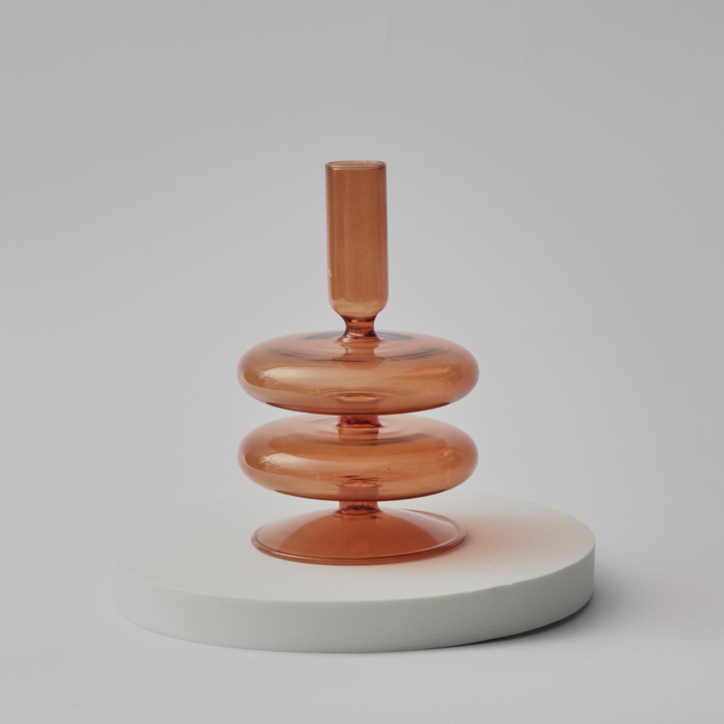 Vintage-Inspired Handblown Glass Candlesticks