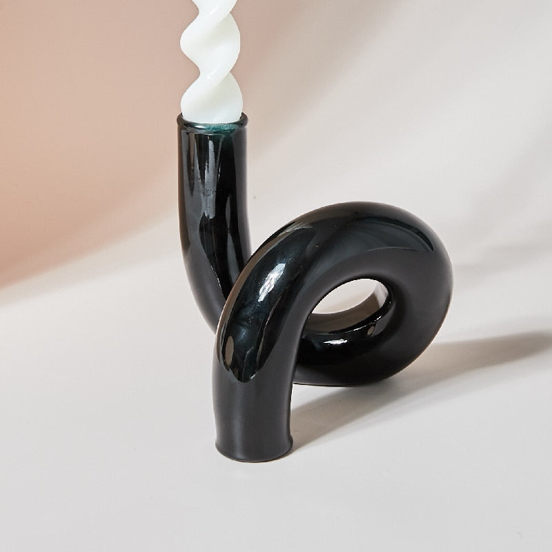 Handblown Glass Knot Vase