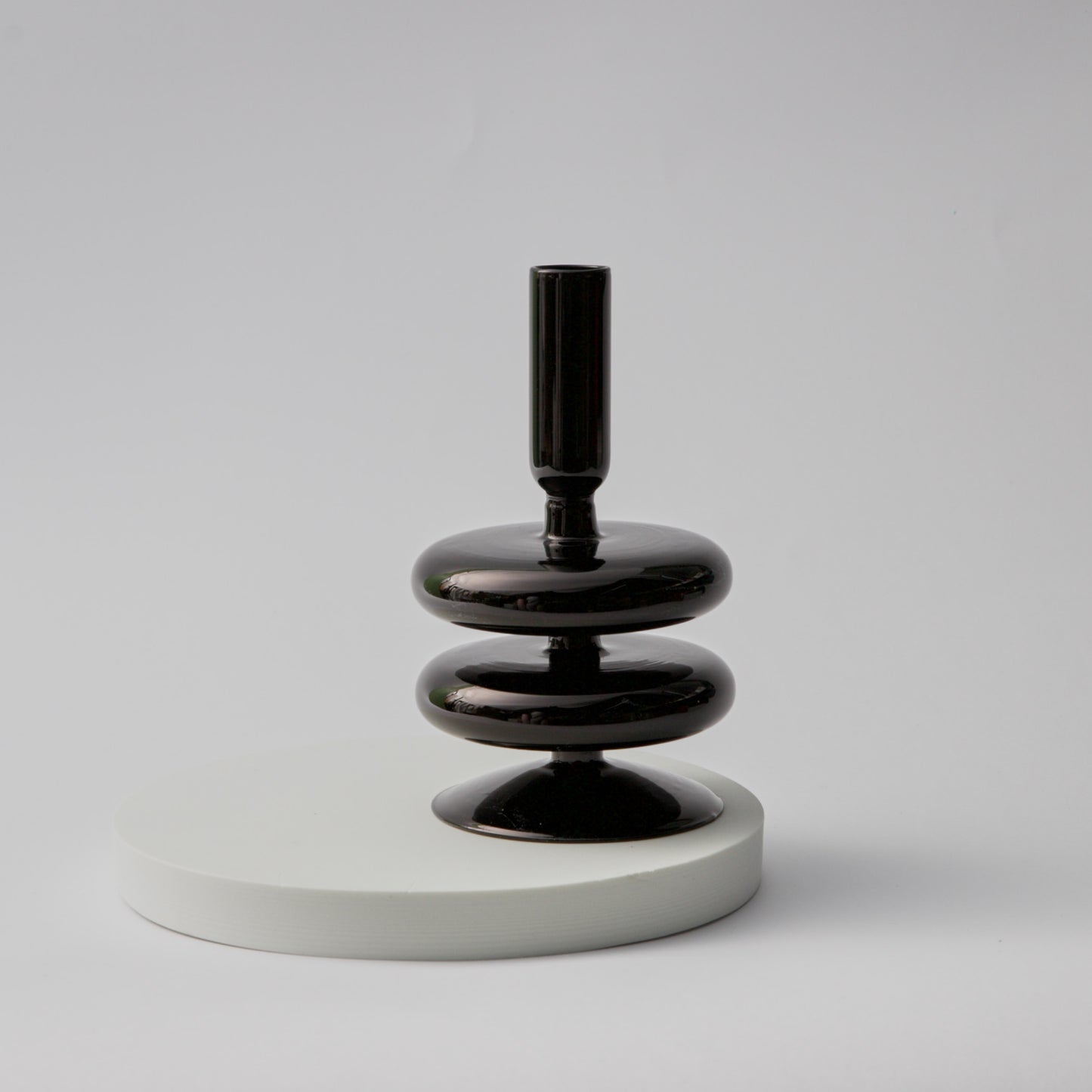 Vintage-Inspired Handblown Glass Candlesticks