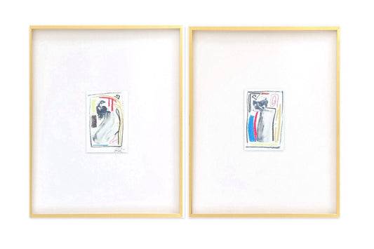 Framed Artwork, Abstract Mixed Media Watercolor on Paper, Neutral Artwork, Minimalist, Home Decor, Abstract Wall Art, Modern Home Decor