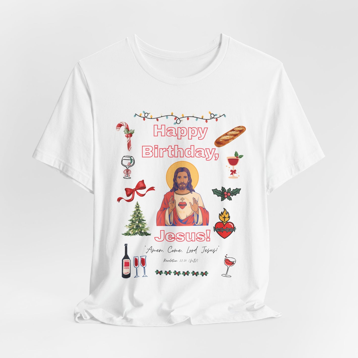 Happy Birthday Jesus T-Shirt — Christmas Religious Holiday Tee