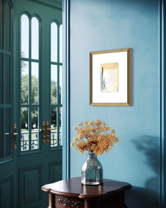 Original Abstract Fine Art Print, Black & White Monochrome Print (5x7)