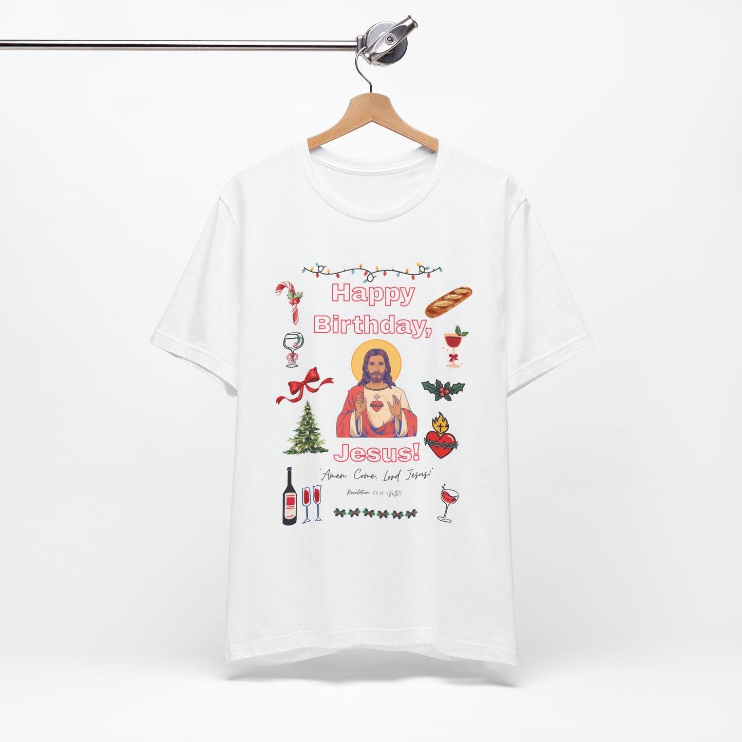 Happy Birthday Jesus T-Shirt — Christmas Religious Holiday Tee