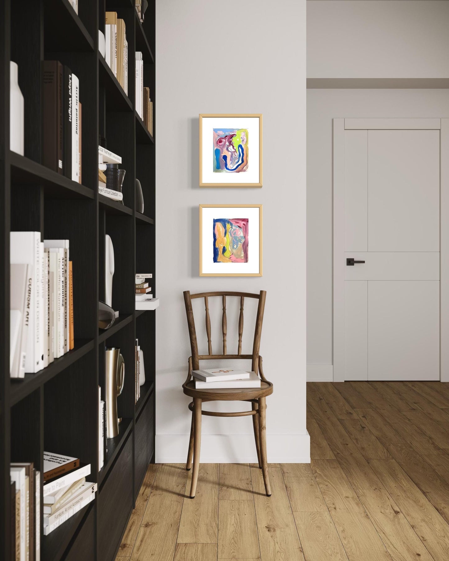 Original Abstract Watercolor Paintings Digital Print, Fine Art Print, Digital Download, Abstract Artwork, Pink, Blue, Green, 8x10