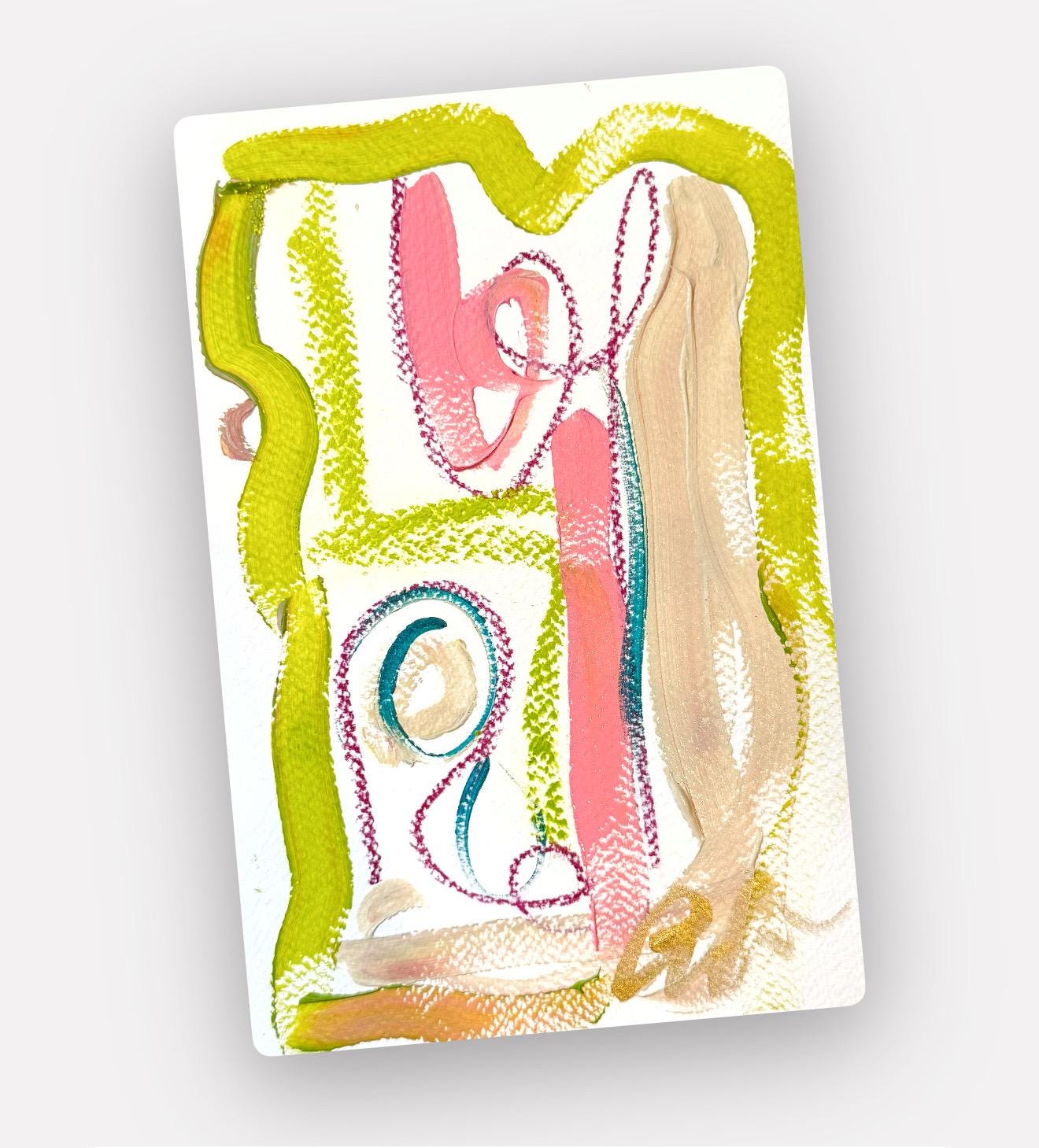 Original Abstract Watercolor Paintings Digital Print, Fine Art Print, Digital Download, Abstract Artwork, Turquoise, Pink, Green, Floral