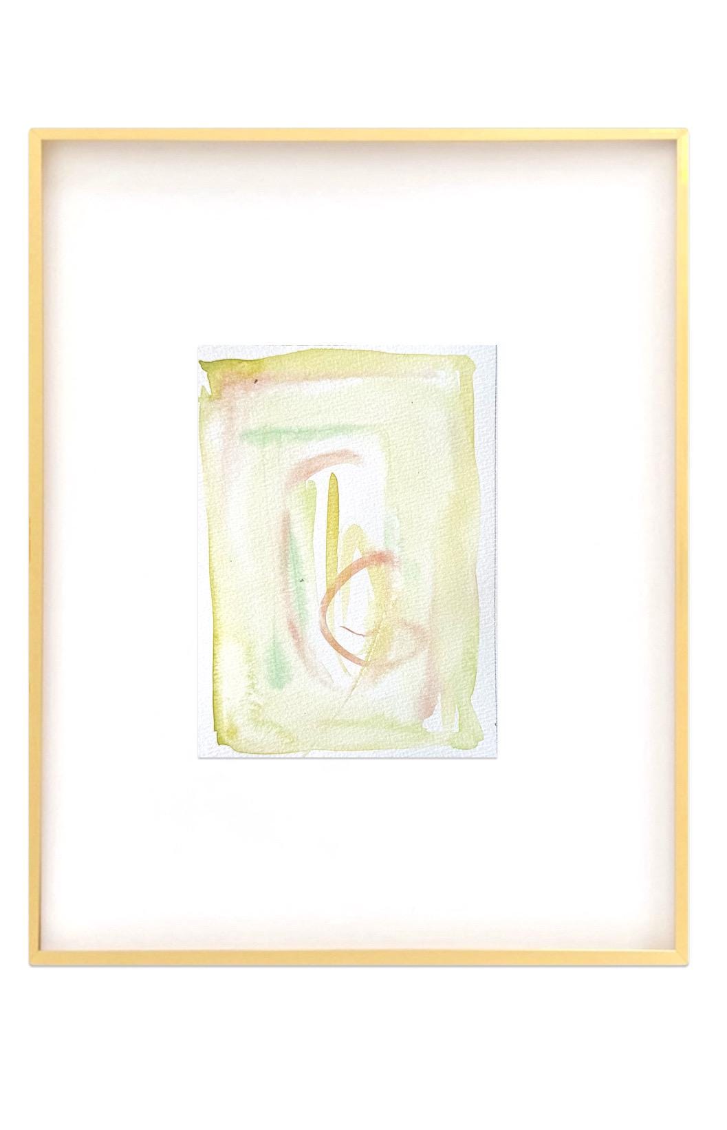 Abstract Watercolor Painting, Set of 3, 5"x7”, White Mat 11”x14”, Abstract Wall Art, Original Watercolor Painting, Turquoise, Pink, Pastel