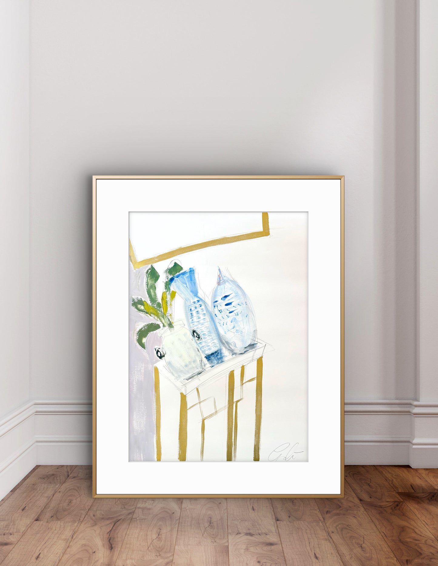 Original Abstract Oil Painting Giclee Fine Art Print, size 30”x40.