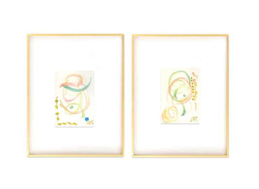 Original Abstract Watercolor Paintings Digital Print, Fine Art Print, Digital Download, Abstract Artwork, Pink, Blue, Green