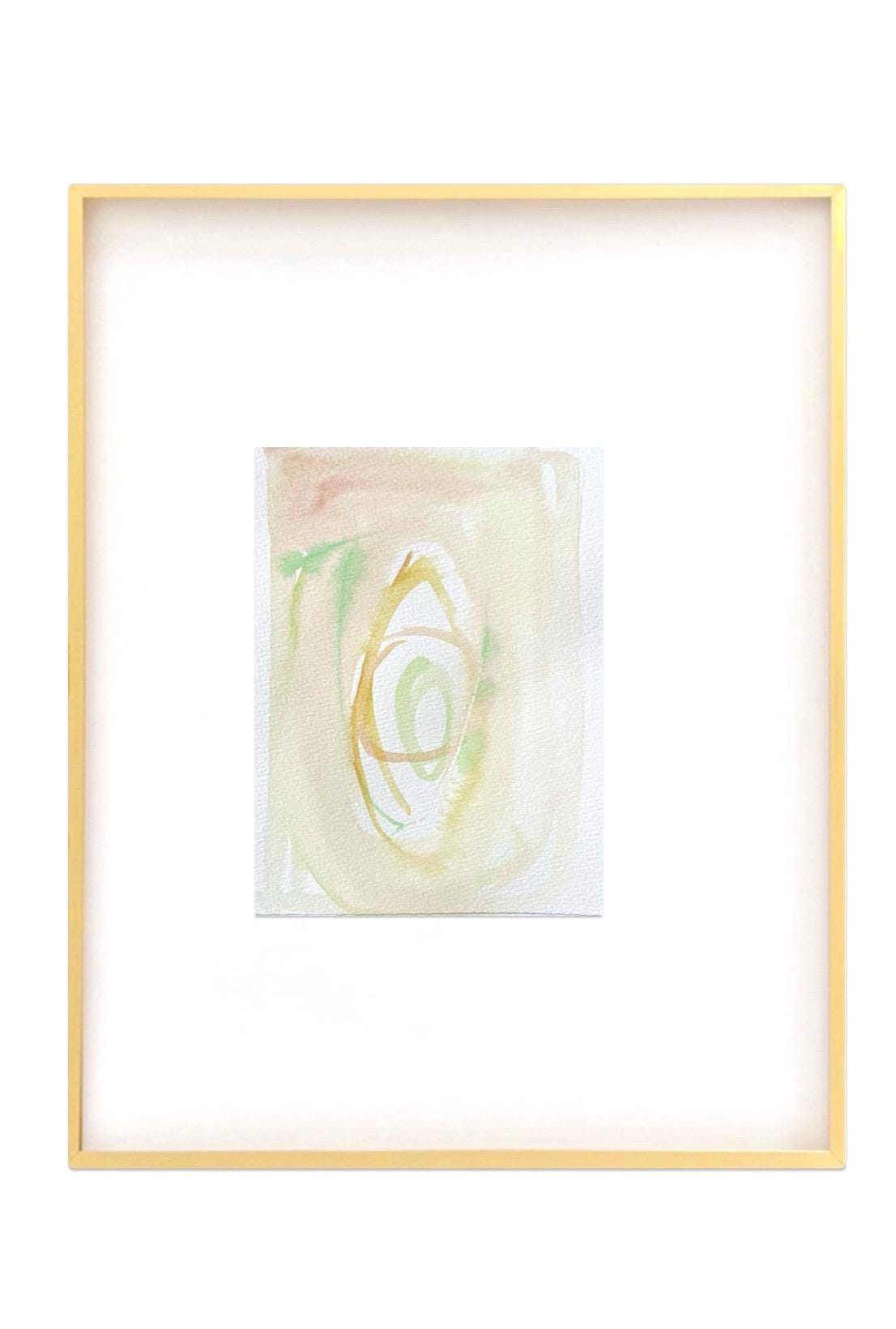 Abstract Watercolor Painting, Set of 3, 5"x7”, White Mat 11”x14”, Abstract Wall Art, Original Watercolor Painting, Turquoise, Pink, Pastel