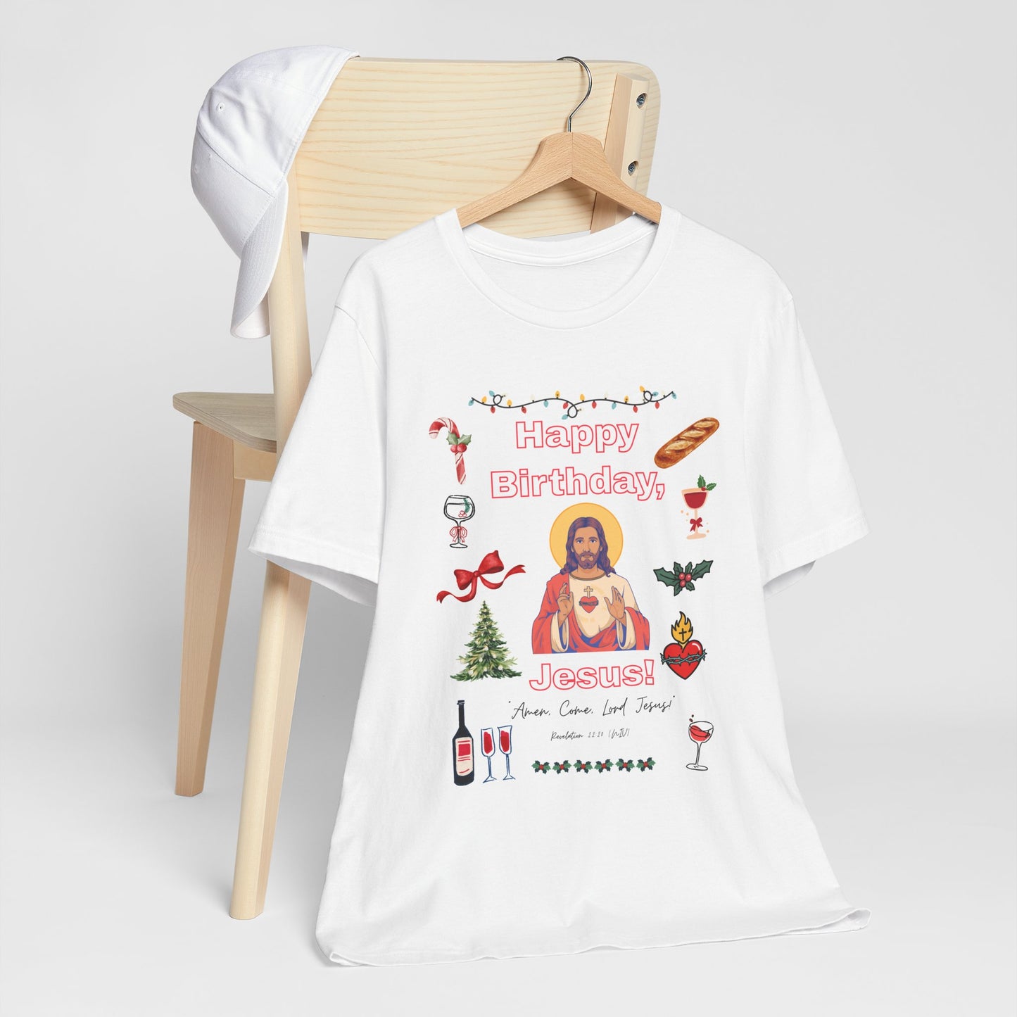 Happy Birthday Jesus T-Shirt — Christmas Religious Holiday Tee