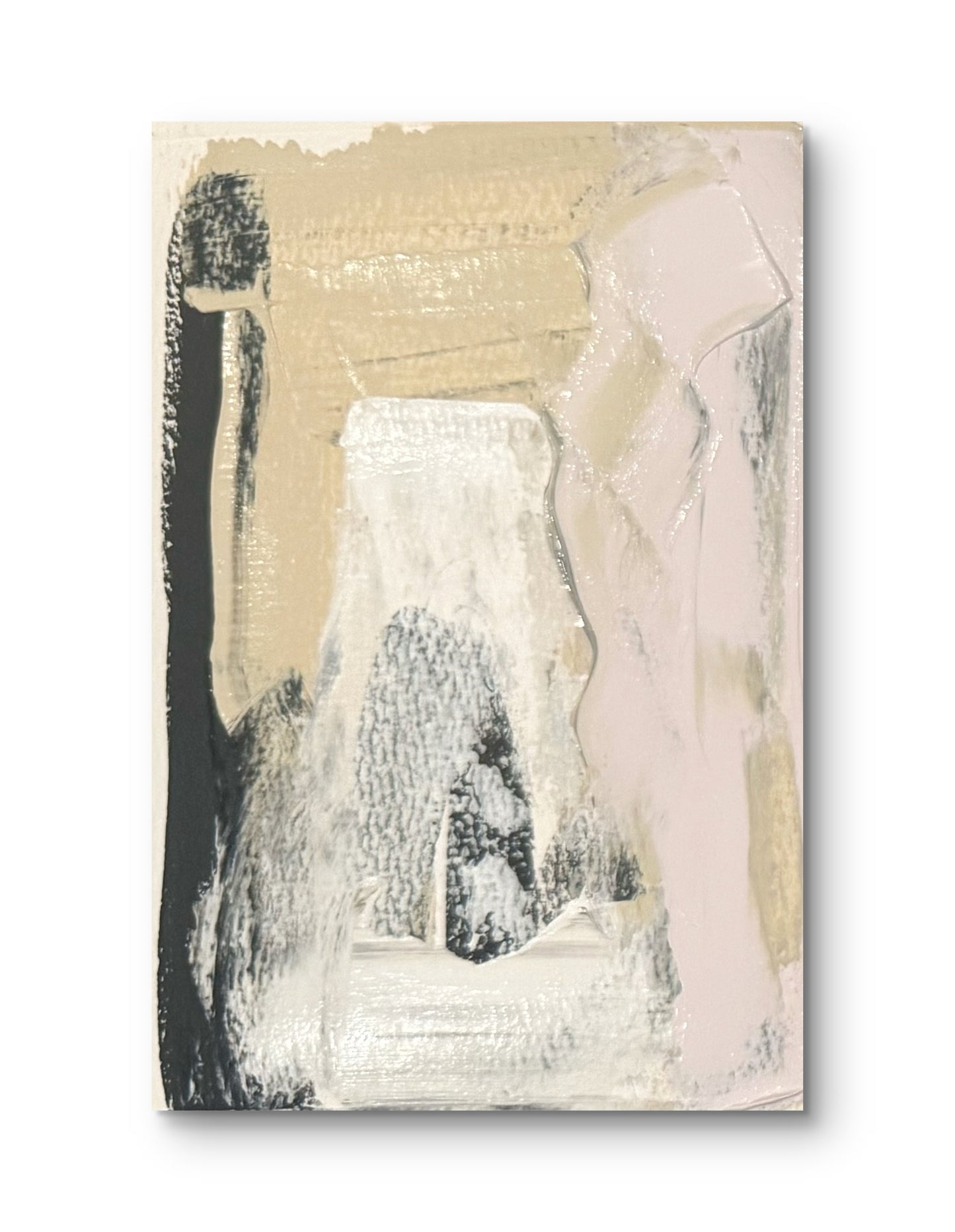 Original Abstract Fine Art Print, Black & White Monochrome Print (5x7)