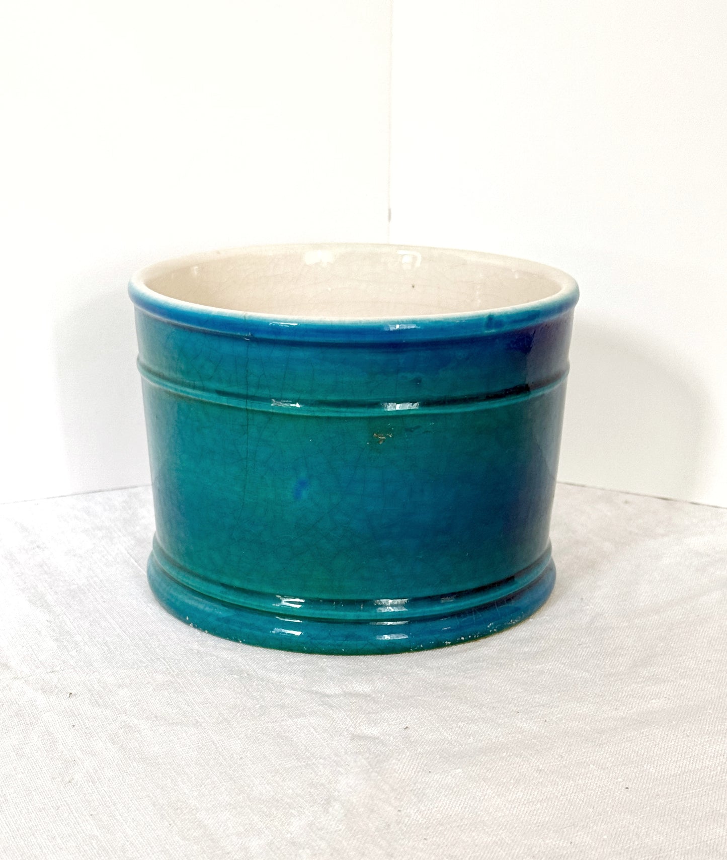 Vintage Turquoise Wine Canister