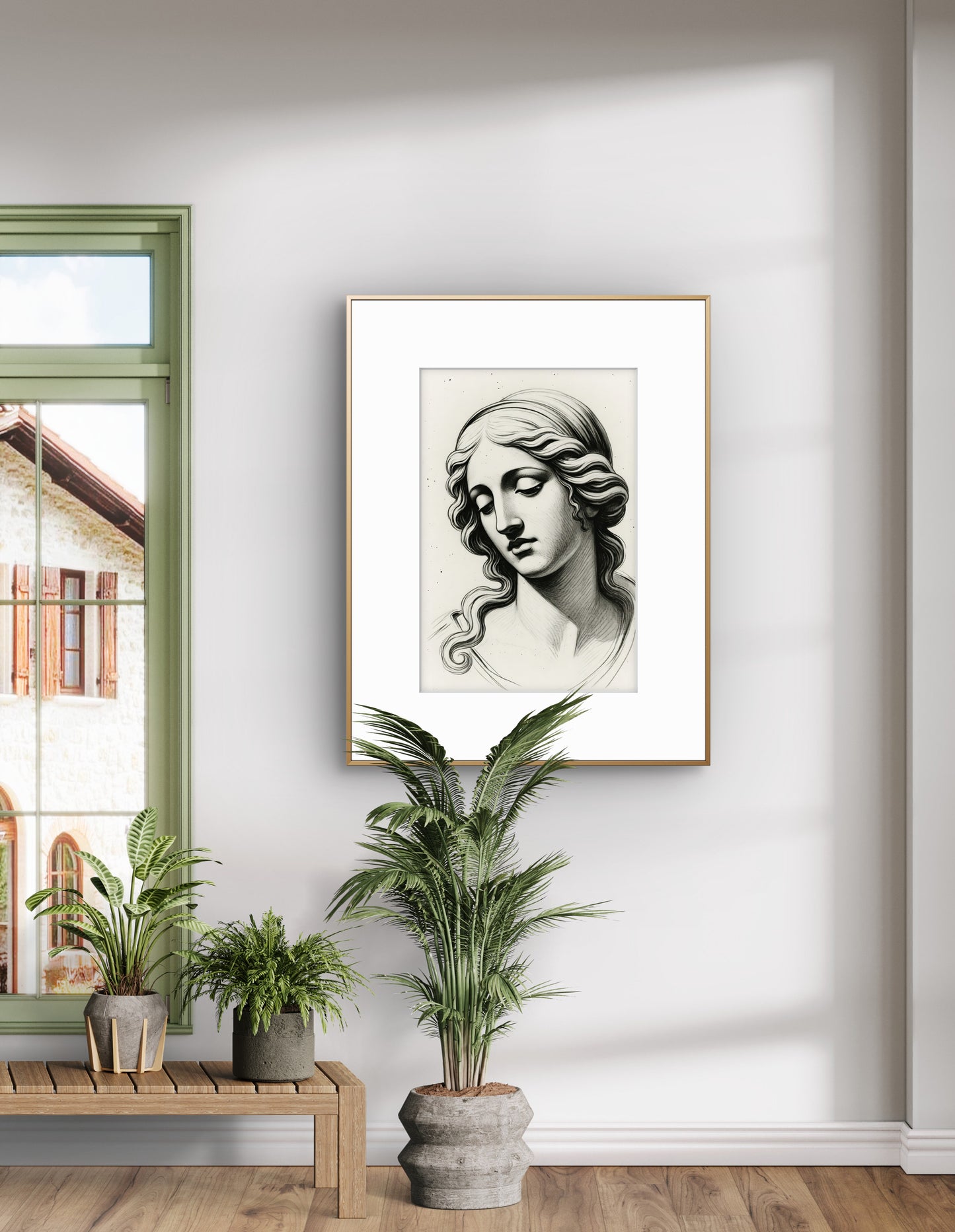 Minimalist Nude Figure Oversized Art Print, Modern Figure Drawing, Female Nude Figure Art, Abstract Nude Figure, Black & White Line Art