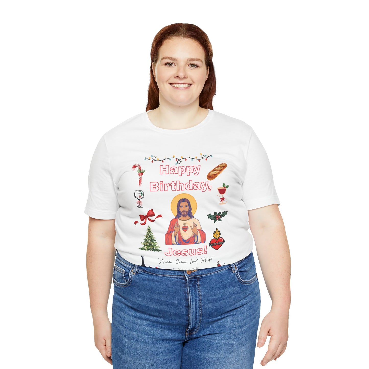 Happy Birthday Jesus T-Shirt — Christmas Religious Holiday Tee
