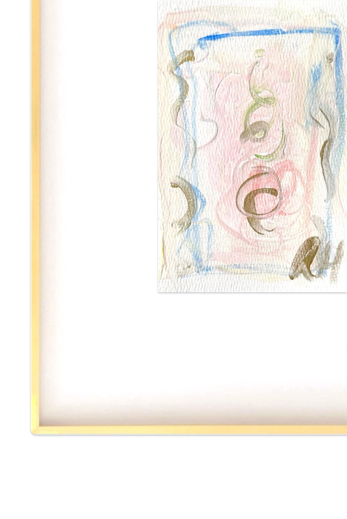 Original Abstract Watercolor Paintings Digital Print, Fine Art Print, Digital Download, Abstract Artwork, Pink, Blue, Green, 5x7