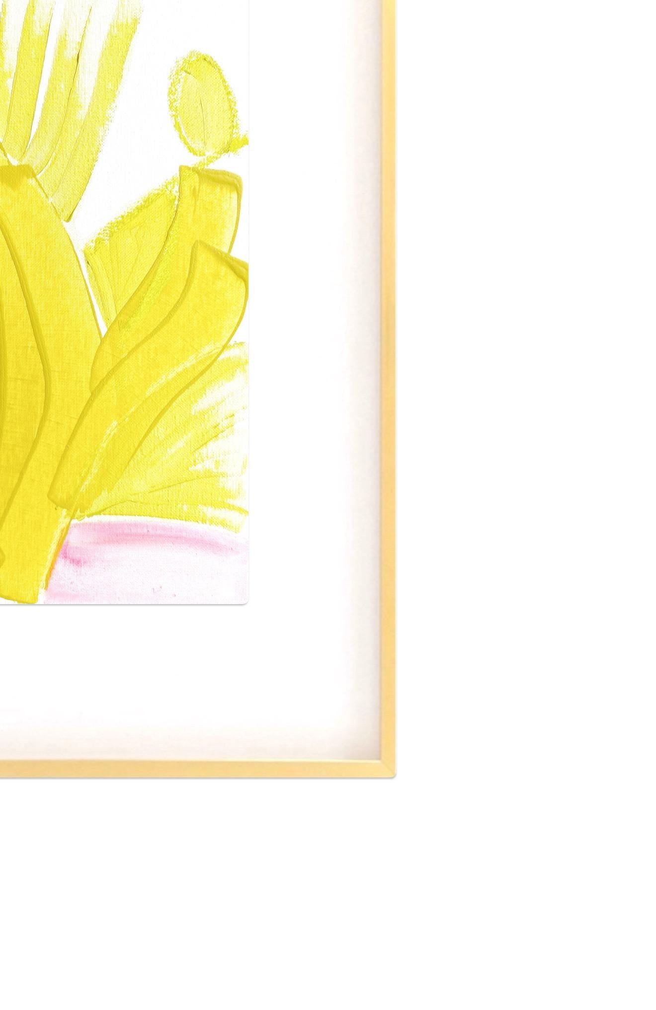 Original Abstract Mixed Media Painting on Canvas, Original Painting, Original Artwork, Pink and Chartreuse Painting