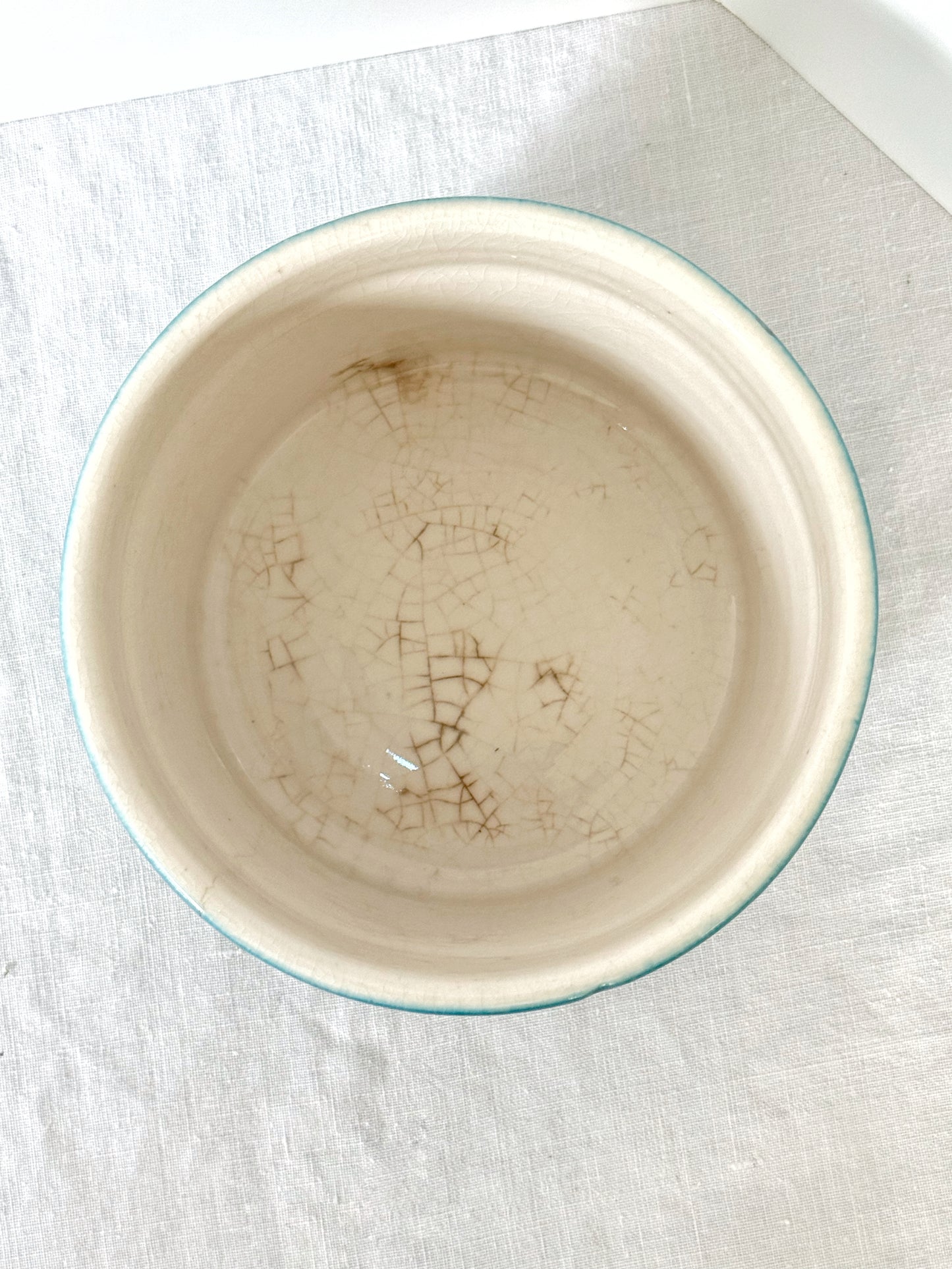 Vintage Turquoise Wine Canister