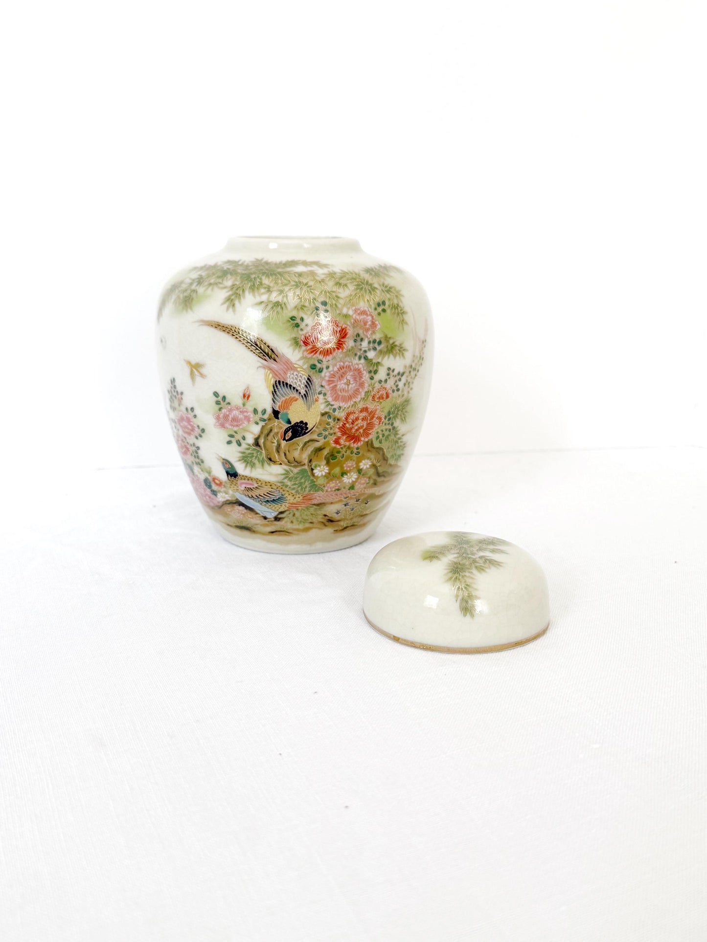 Handpainted Japanese Ginger Jar