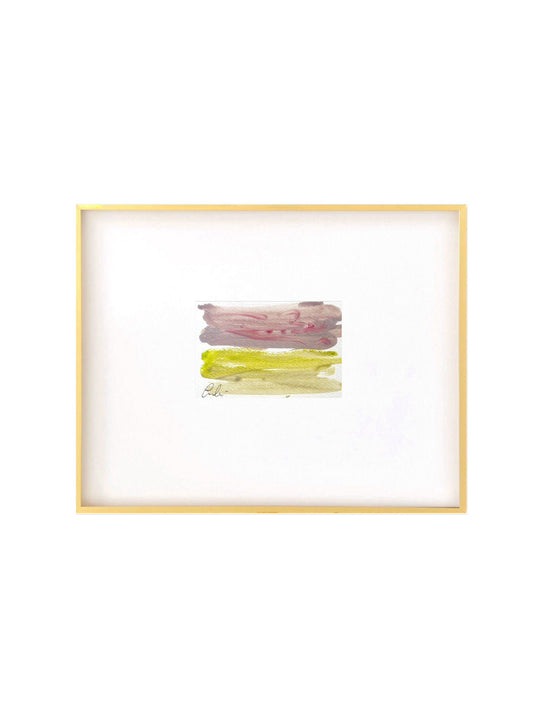 Original Abstract Mixed-Media Painting, Size 4”x6”, Matted in 8”x10”, Ready to Frame, Abstract Artwork, Original Artwork, Coastal Art