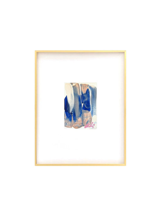 Original Abstract Mixed Media Painting on Canvas, Abstract Artwork, Original Painting, Blue, Pink, Taupe