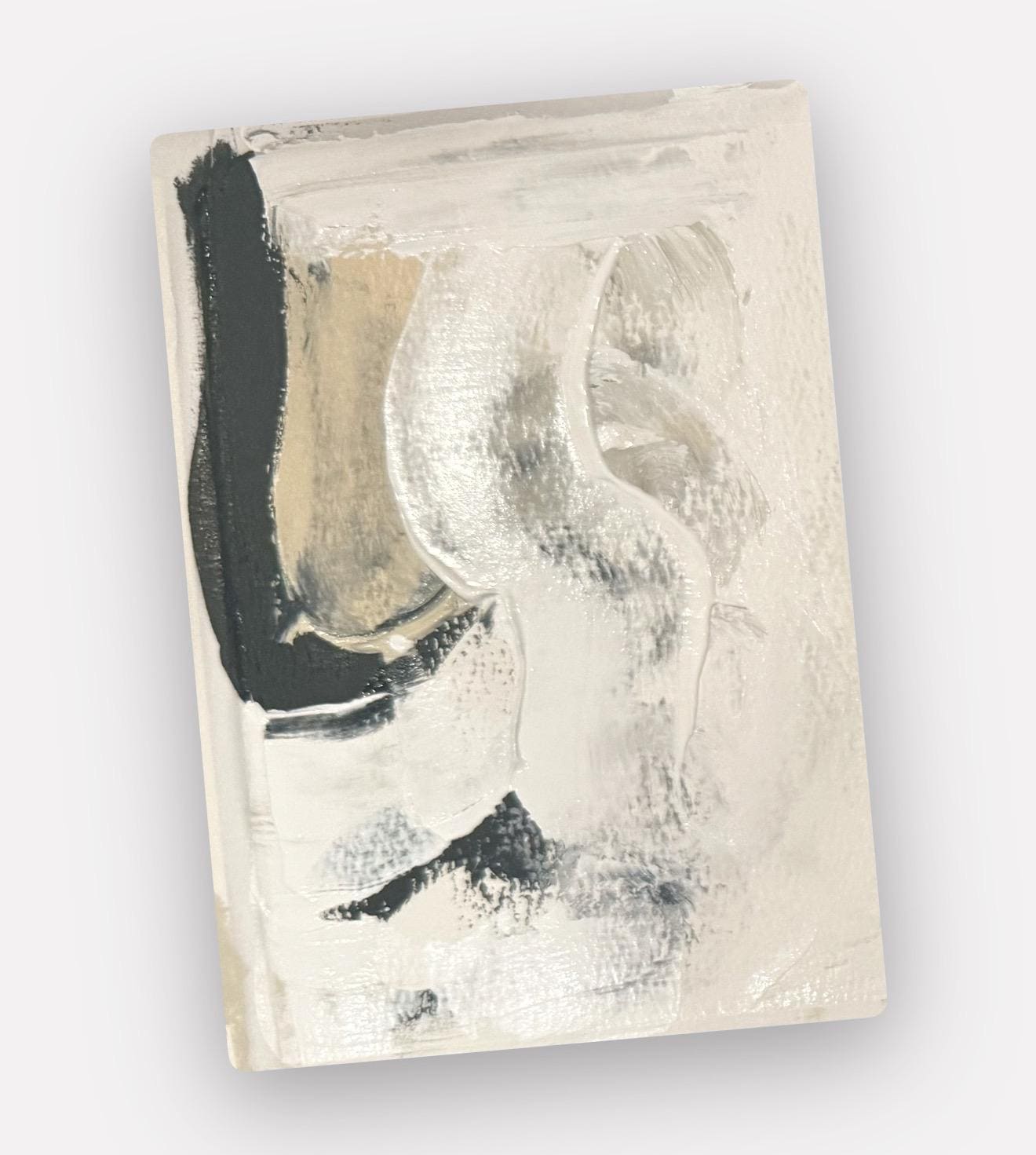 Original Abstract Fine Art Print, Black & White Monochrome Print (5x7)