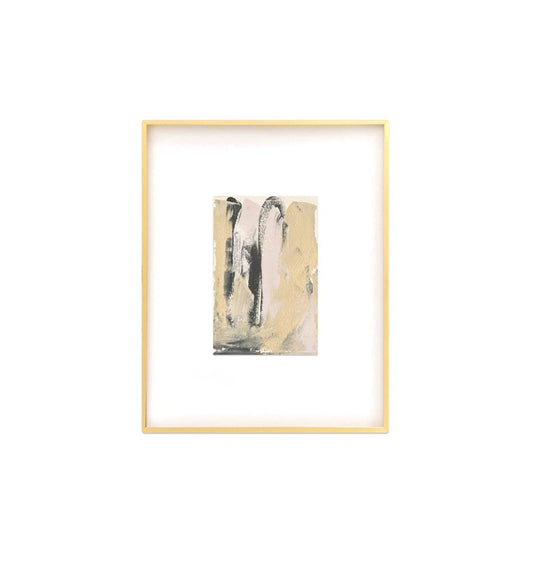 Original Abstract Fine Art Print, Black, White, Taupe, Pink, Monochrome Print (5x7), Abstract Artwork