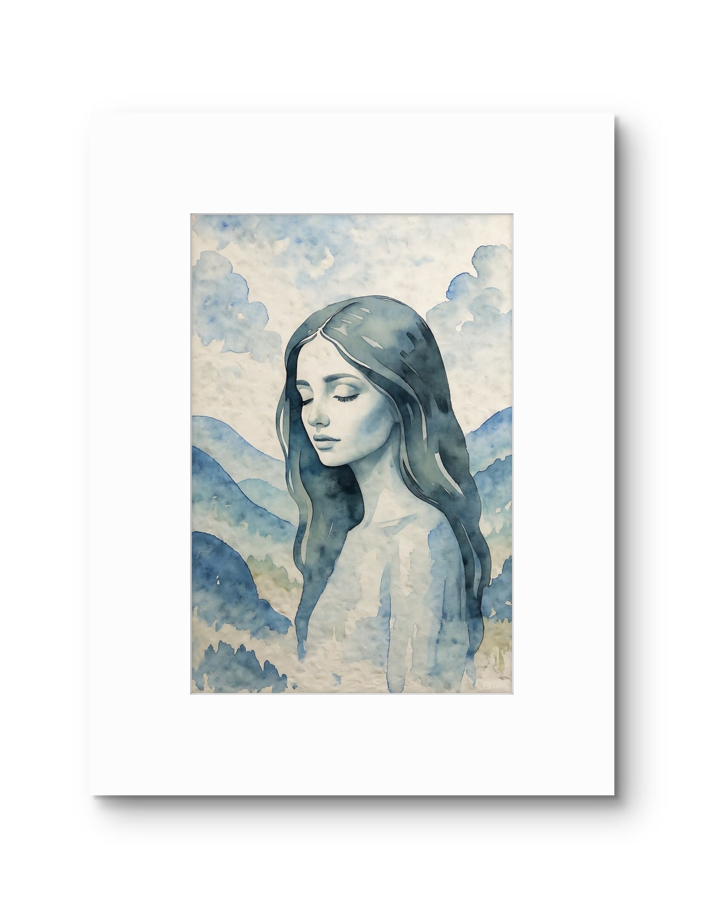 Minimalist Nude Figure Watercolor Oversized Art Print, Modern Figure Drawing, Female Nude Figure Art, Abstract Nude Figure