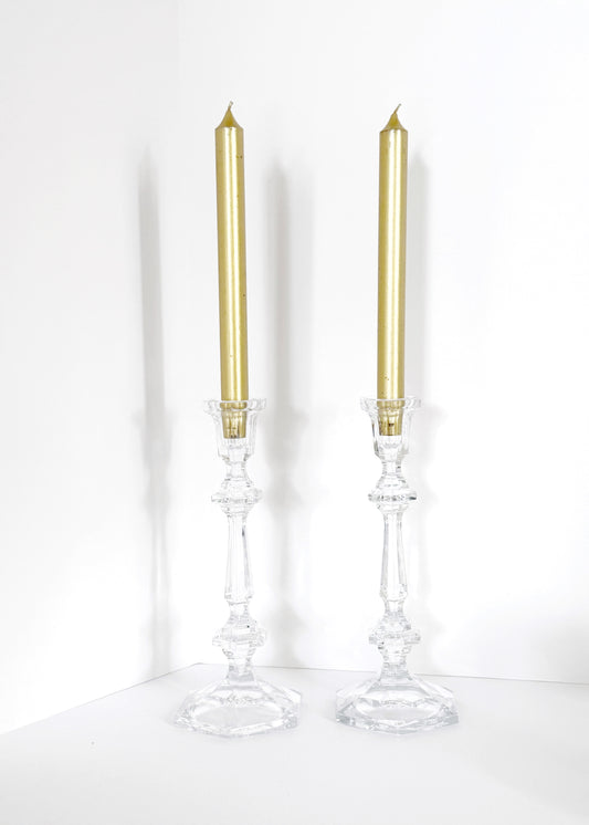 Pair of Crystal Candlesticks