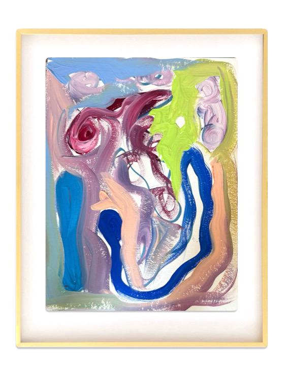 Original Abstract Watercolor Paintings Digital Print, Fine Art Print, Digital Download, Abstract Artwork, Pink, Blue, Green, 8x10