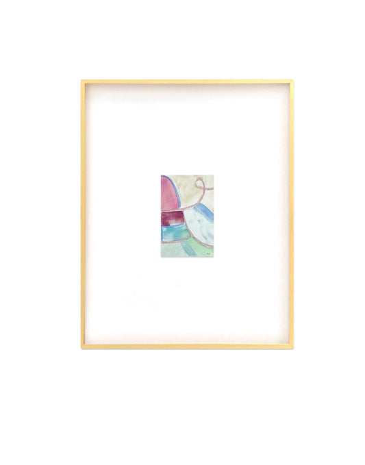 Original Abstract Watercolor Painting, Digital Print, Digital Download, Blue, Pink, and Green, 4x6, Abstract Artwork