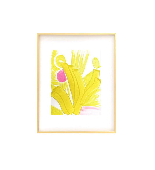 Original Abstract Mixed Media Painting on Canvas, Original Painting, Original Artwork, Pink and Chartreuse Painting