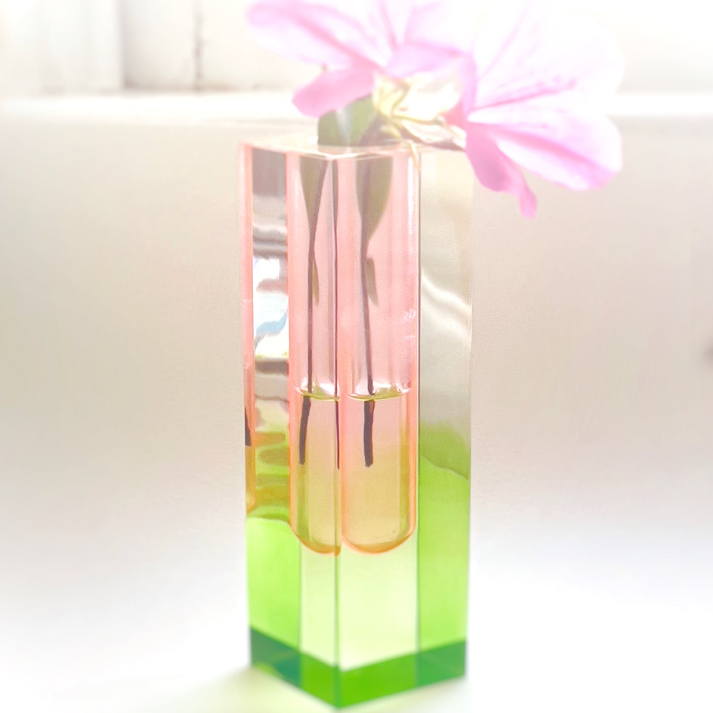 Neon Acrylic Mini Bud Vase Set 4