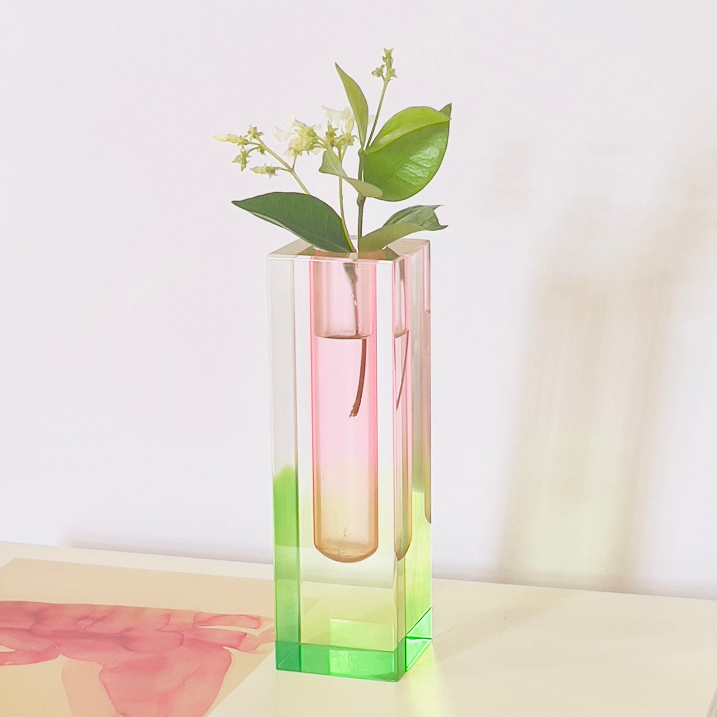 Neon Acrylic Mini Bud Vase Set 4