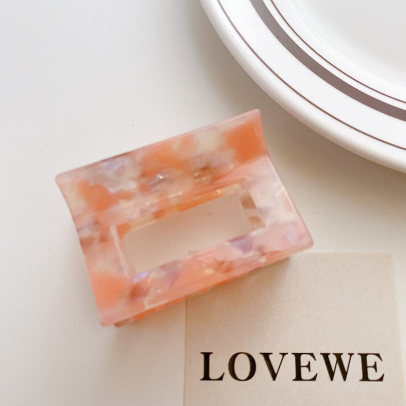 Women's Leopard Print Hair Claw Geometric Hair Clamp