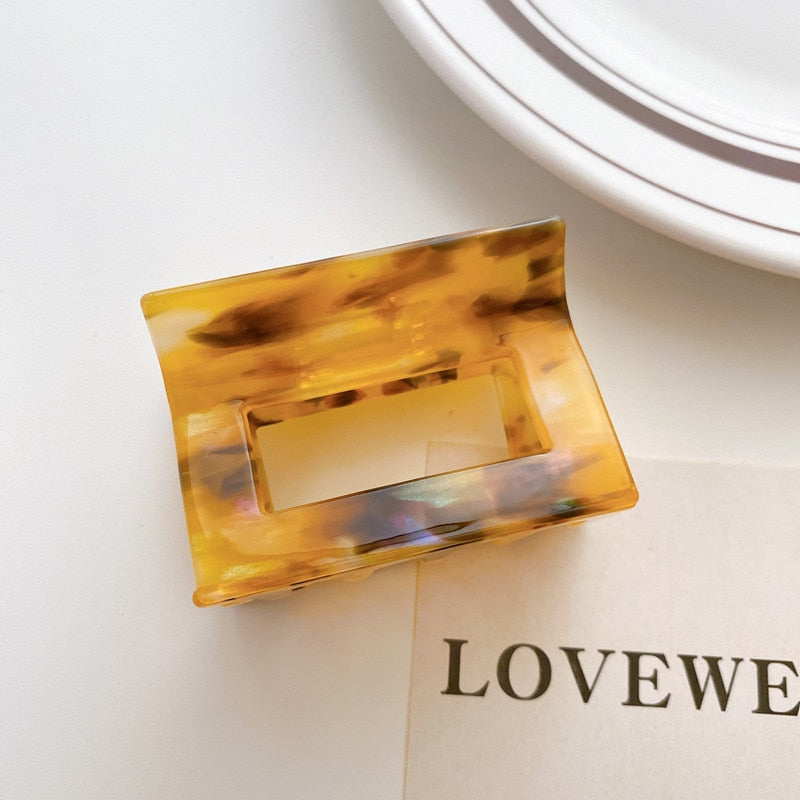 Women's Leopard Print Hair Claw Geometric Hair Clamp