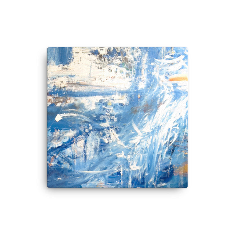 Mer Bleue" Abstract Acrylic Painting Print